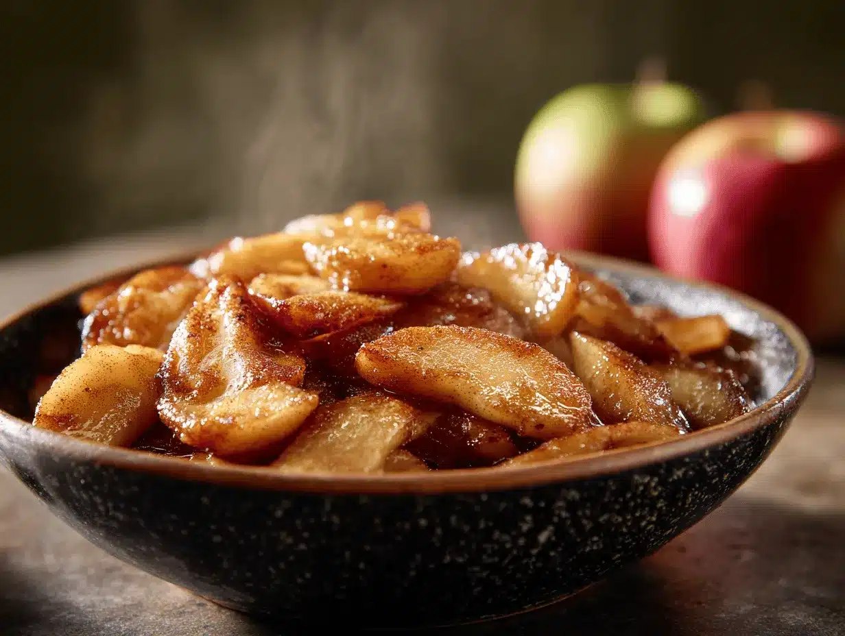Southern fried apples preparation steps