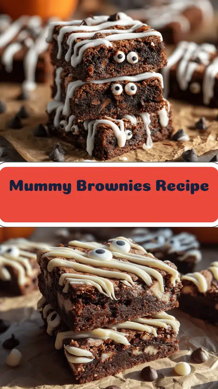 Spooky Mummy Brownies recipe