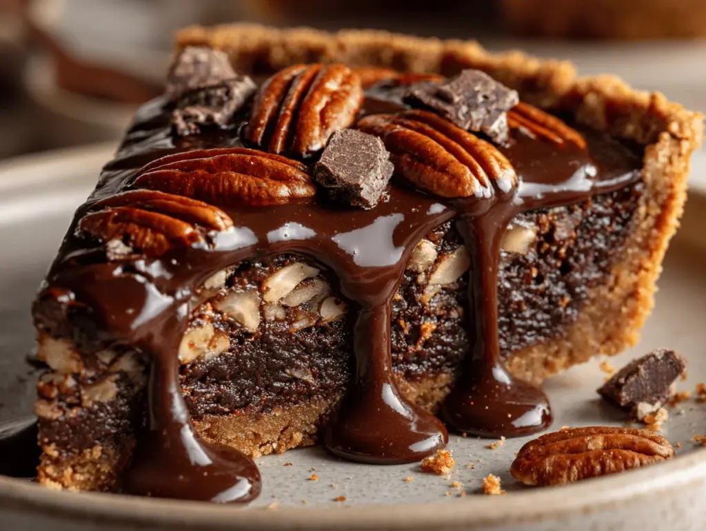 Texas chocolate pecan pie - featured image