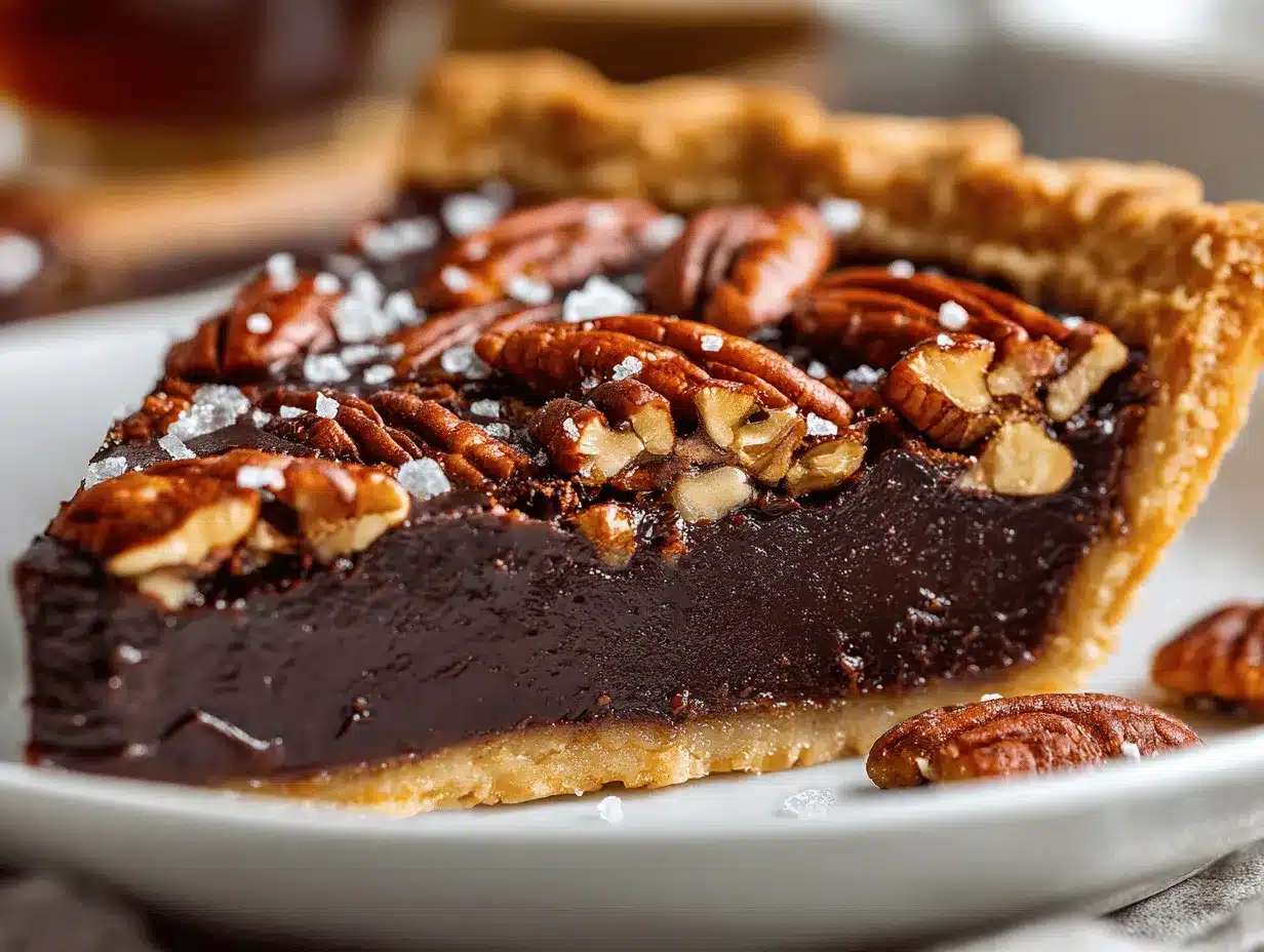 Texas chocolate pecan pie preparation steps