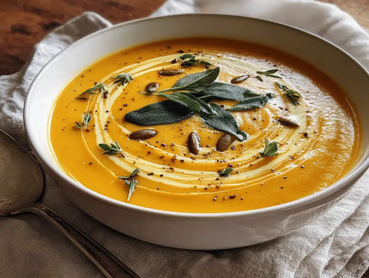 creamy butternut squash soup preparation steps