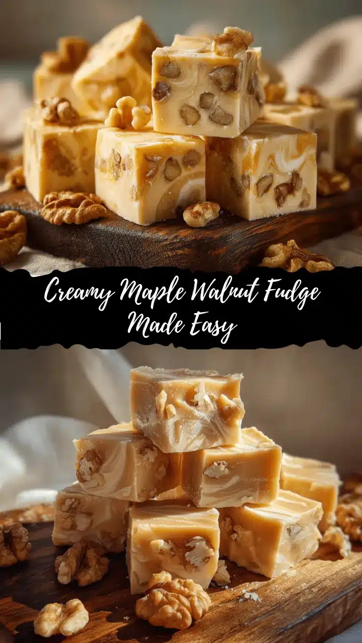 creamy maple walnut fudge recipe