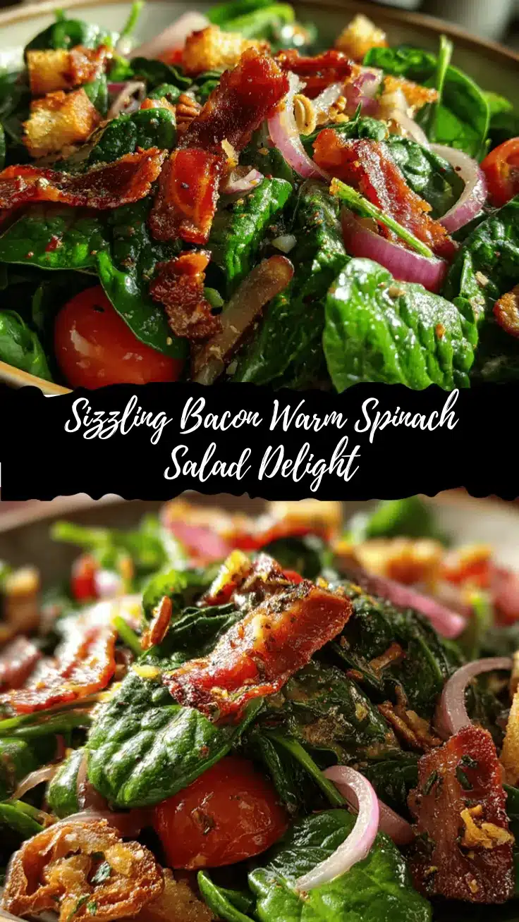 warm spinach salad recipe